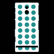 Coque Sony Xperia P pois bleu clair