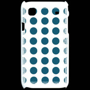 Coque Samsung Galaxy S pois turquoise