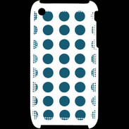 Coque iPhone 3G / 3GS pois turquoise