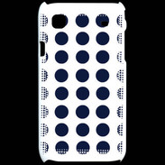 Coque Samsung Galaxy S pois bleu marine
