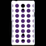 Coque Sony Xperia T pois violet