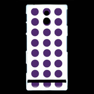 Coque Sony Xperia P pois violet