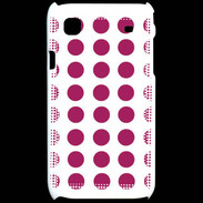 Coque Samsung Galaxy S pois framboise