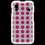 Coque Samsung ACE S5830 pois gris & framboise