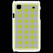 Coque Samsung Galaxy S pois gris & vert