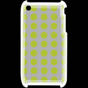 Coque iPhone 3G / 3GS pois gris & vert