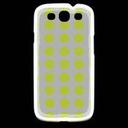 Coque Samsung Galaxy S3 pois gris & vert