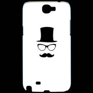 Coque Samsung Galaxy Note 2 chapeau moustache