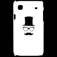 Coque Samsung Galaxy S chapeau moustache