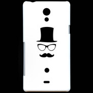 Coque Sony Xperia T chapeau moustache