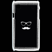 Coque Samsung Galaxy S moustache noir & blanc