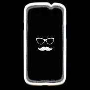 Coque Samsung Galaxy S3 moustache noir & blanc