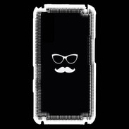 Coque Samsung Player One moustache noir & blanc