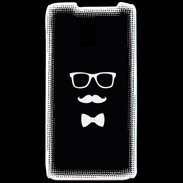 Coque LG P990 moustache & noeud 1