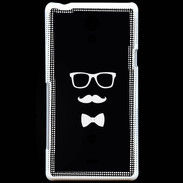 Coque Sony Xperia T moustache & noeud 1