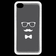 Coque iPhone 4 / iPhone 4S moustache & noeud 2