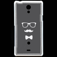 Coque Sony Xperia T moustache & noeud 2