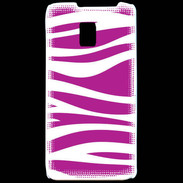 Coque LG P990 zèbre rose & blanc