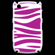 Coque Black Berry 8520 zèbre rose & blanc