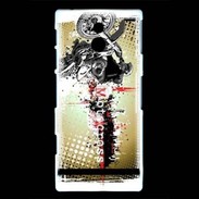 Coque Sony Xperia P motocross frame