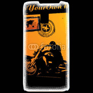 Coque LG P990 motorcycle rider background