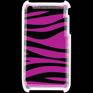 Coque iPhone 3G / 3GS zèbre rose & noir