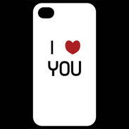 Coque iPhone 4 / iPhone 4S I love you