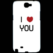 Coque Samsung Galaxy Note 2 I love you