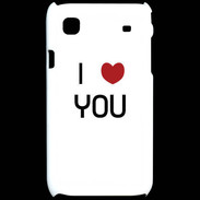 Coque Samsung Galaxy S I love you