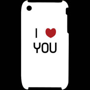 Coque iPhone 3G / 3GS I love you