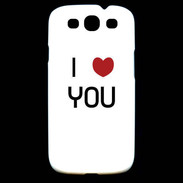 Coque Samsung Galaxy S3 I love you