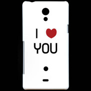 Coque Sony Xperia T I love you