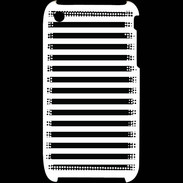 Coque iPhone 3G / 3GS rayures noires et blanches