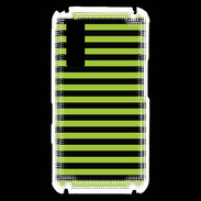 Coque Samsung Player One rayures noires et vertes