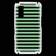 Coque Samsung Player One rayures vert d'eau et noires