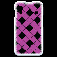 Coque Samsung ACE S5830 losange noir & rose