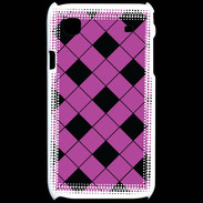 Coque Samsung Galaxy S losange noir & rose