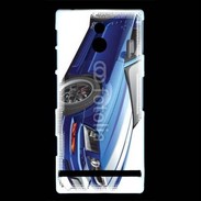Coque Sony Xperia P Mustang bleue