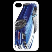 Coque iPhone 4 / iPhone 4S Mustang bleue
