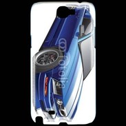 Coque Samsung Galaxy Note 2 Mustang bleue