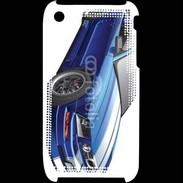 Coque iPhone 3G / 3GS Mustang bleue