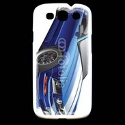 Coque Samsung Galaxy S3 Mustang bleue