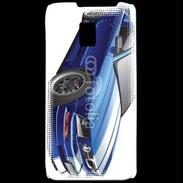 Coque LG P990 Mustang bleue