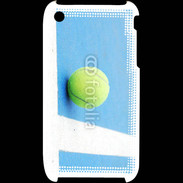 Coque iPhone 3G / 3GS Cours de tennis béton bleu