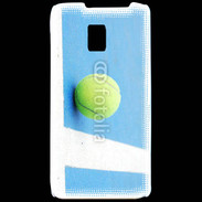 Coque LG P990 Cours de tennis béton bleu