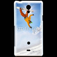 Coque Sony Xperia T Saut de snowboarder