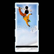 Coque Sony Xperia P Saut de snowboarder