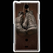 Coque Sony Xperia T Vieux gant de boxe 2