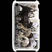Coque iPhone 3G / 3GS Abrivado Chevaux et taureaux