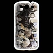 Coque Samsung Galaxy S3 Abrivado Chevaux et taureaux